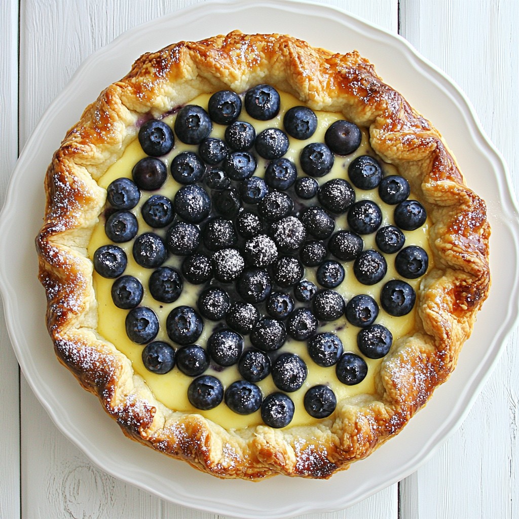 Blueberry Lemon Cheesecake Galette Simple and Fresh