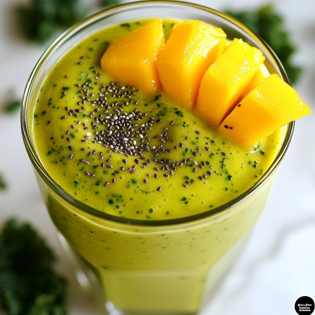 Tropical Energizing Smoothies Mango Kale Bliss Recipe