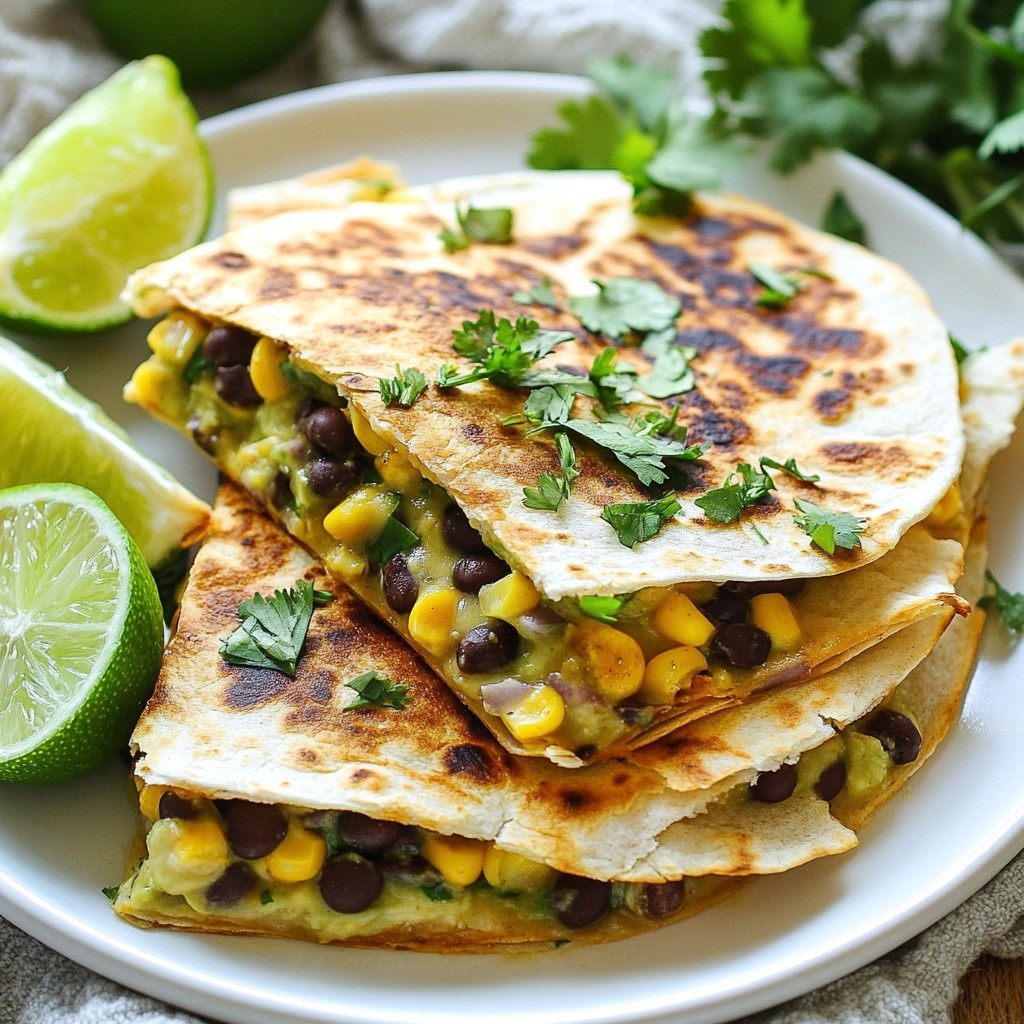 Avocado Black Bean Quesadillas Flavorful and Easy Meal