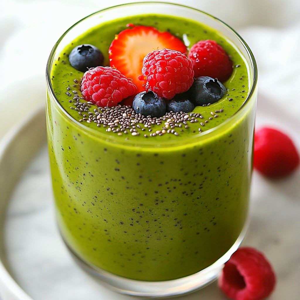 Triple Berry Spinach Smoothie Energizing Health Boost