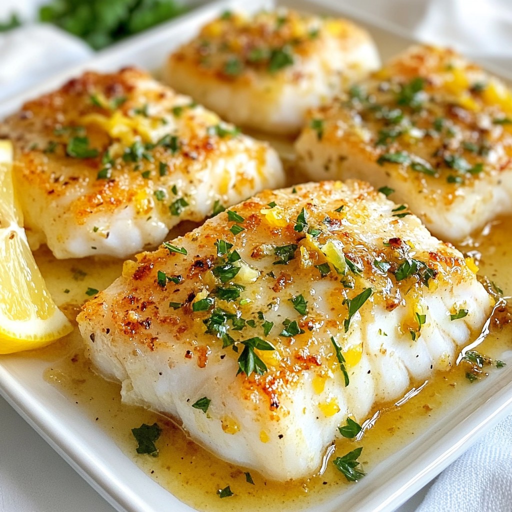 Lemon Garlic Butter Cod Flavorful and Simple Dish