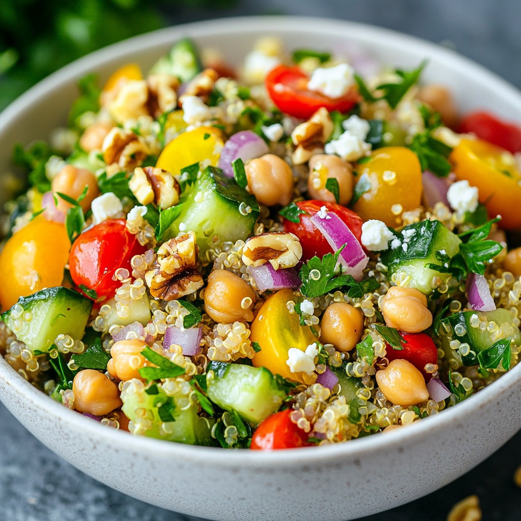 Nutty Quinoa Salad with Wholesome Foods Chickpeas