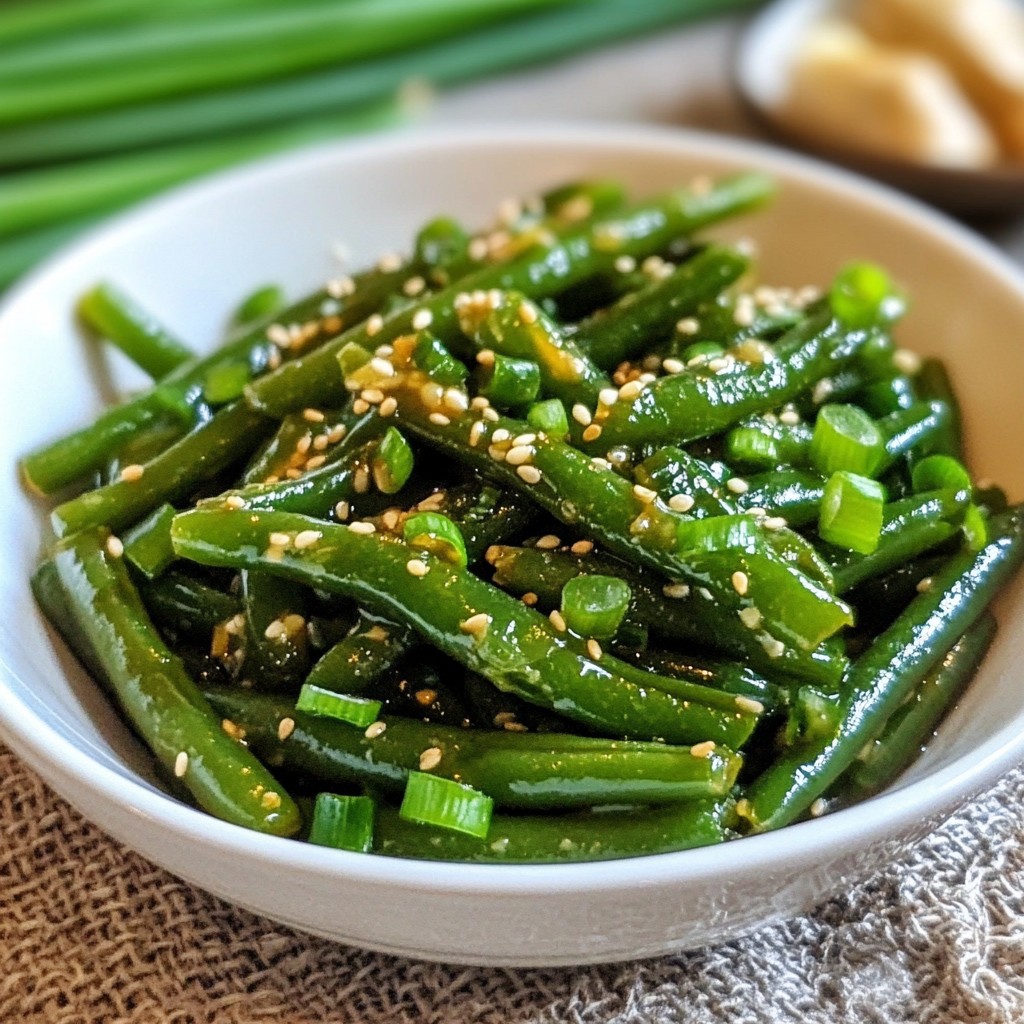 Savory Sesame Garlic Green Beans Quick Side Dish