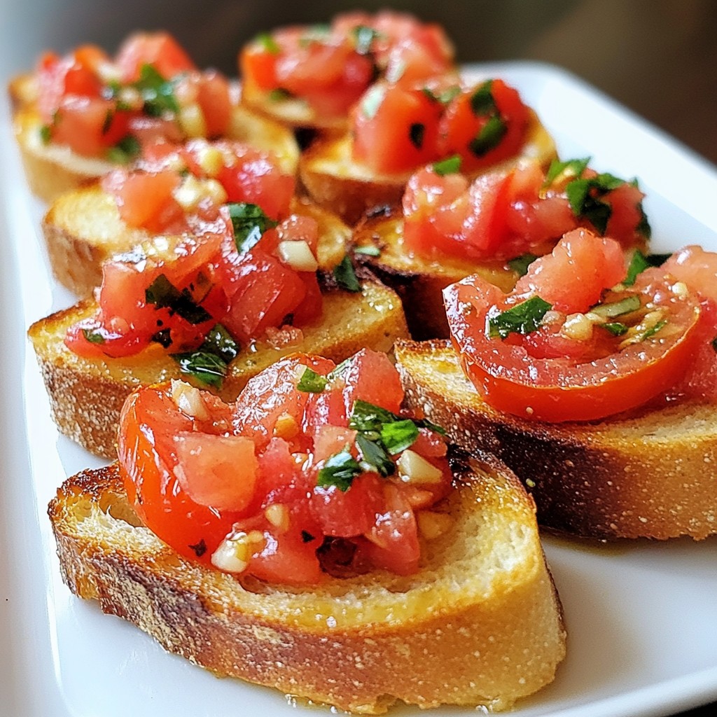 Classic Italian Bruschetta Fresh and Flavorful Snack