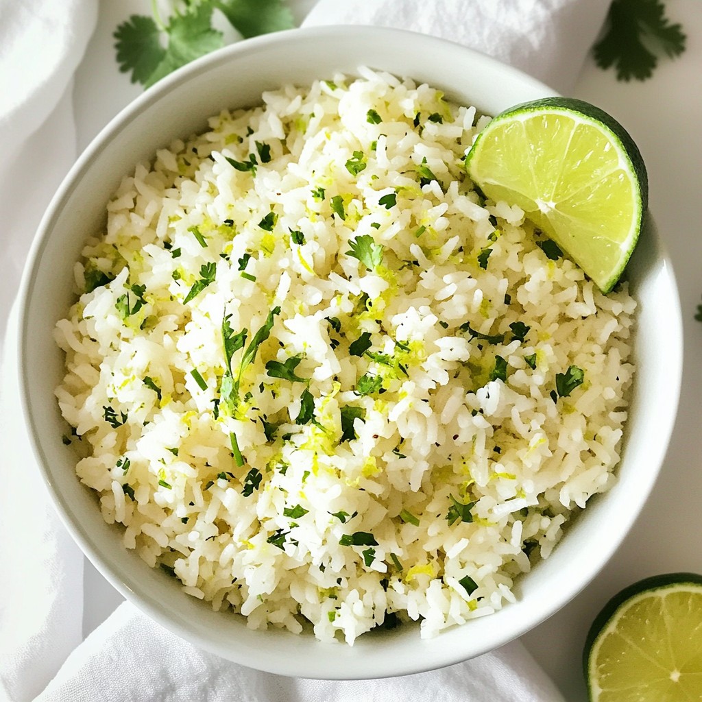Lime Cilantro Rice Simple and Flavorful Side Dish