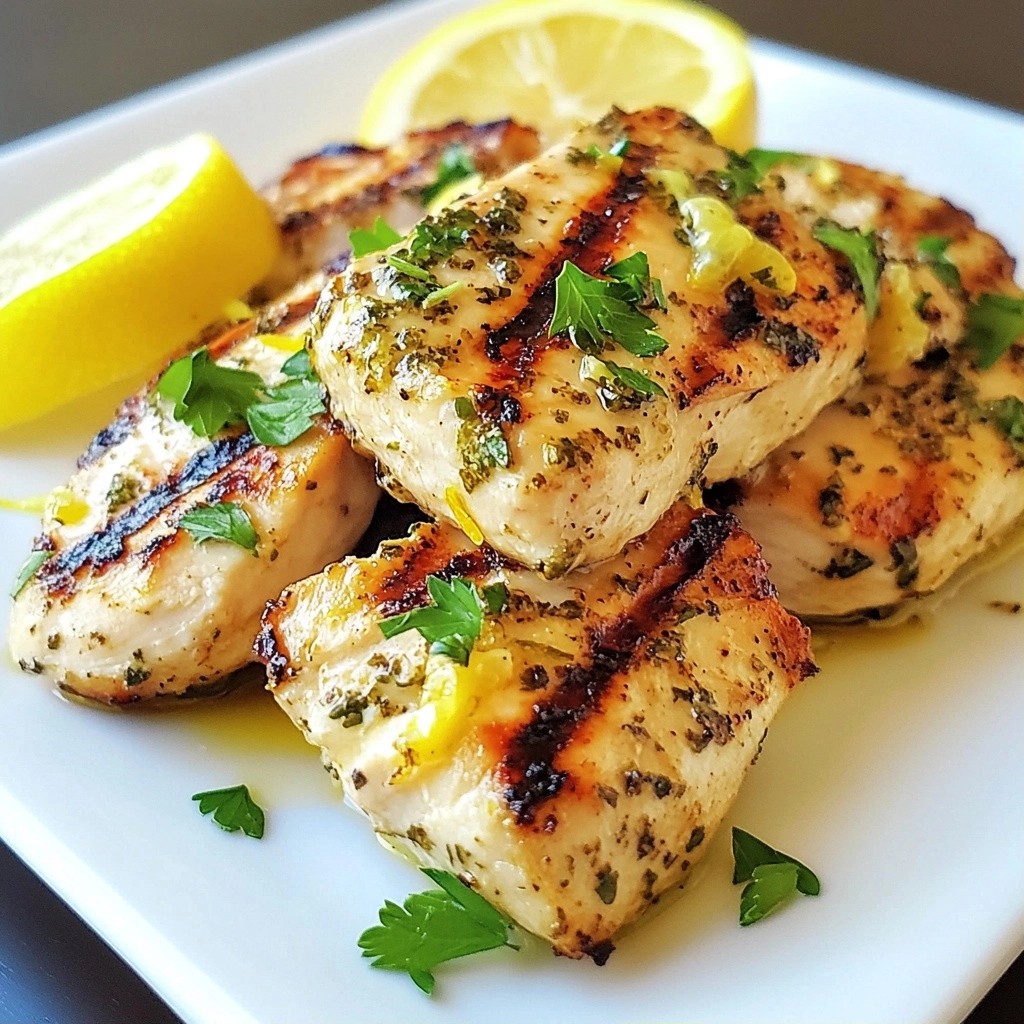 Savory Clean Eating Grilled Lemon Herb Chicken Delight