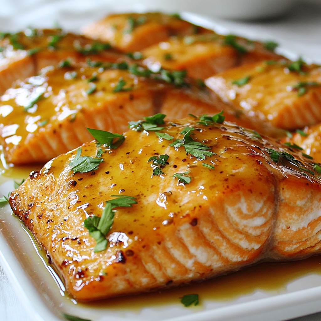 Honey Mustard Glazed Salmon Tasty and Simple Recipe