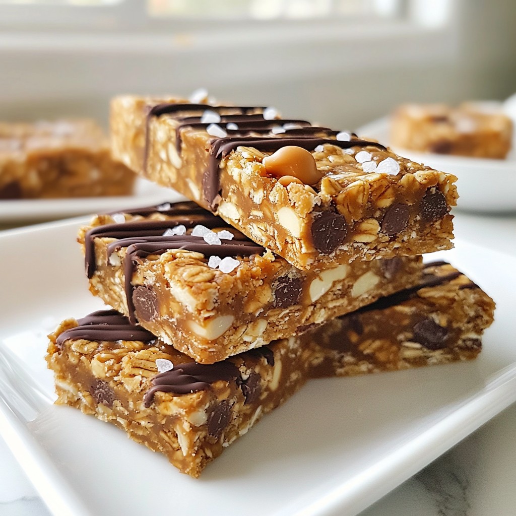 Peanut Butter Chocolate Chip Granola Bars Simple Recipe