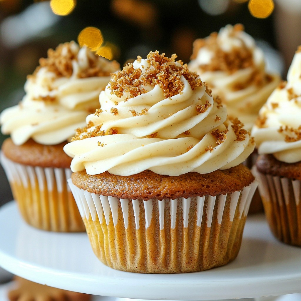 Gingerbread Latte Cupcakes Festive Winter Delight