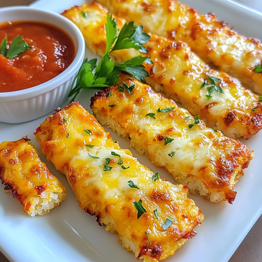 Cheesy Cauliflower Breadsticks Simple and Tasty Treat