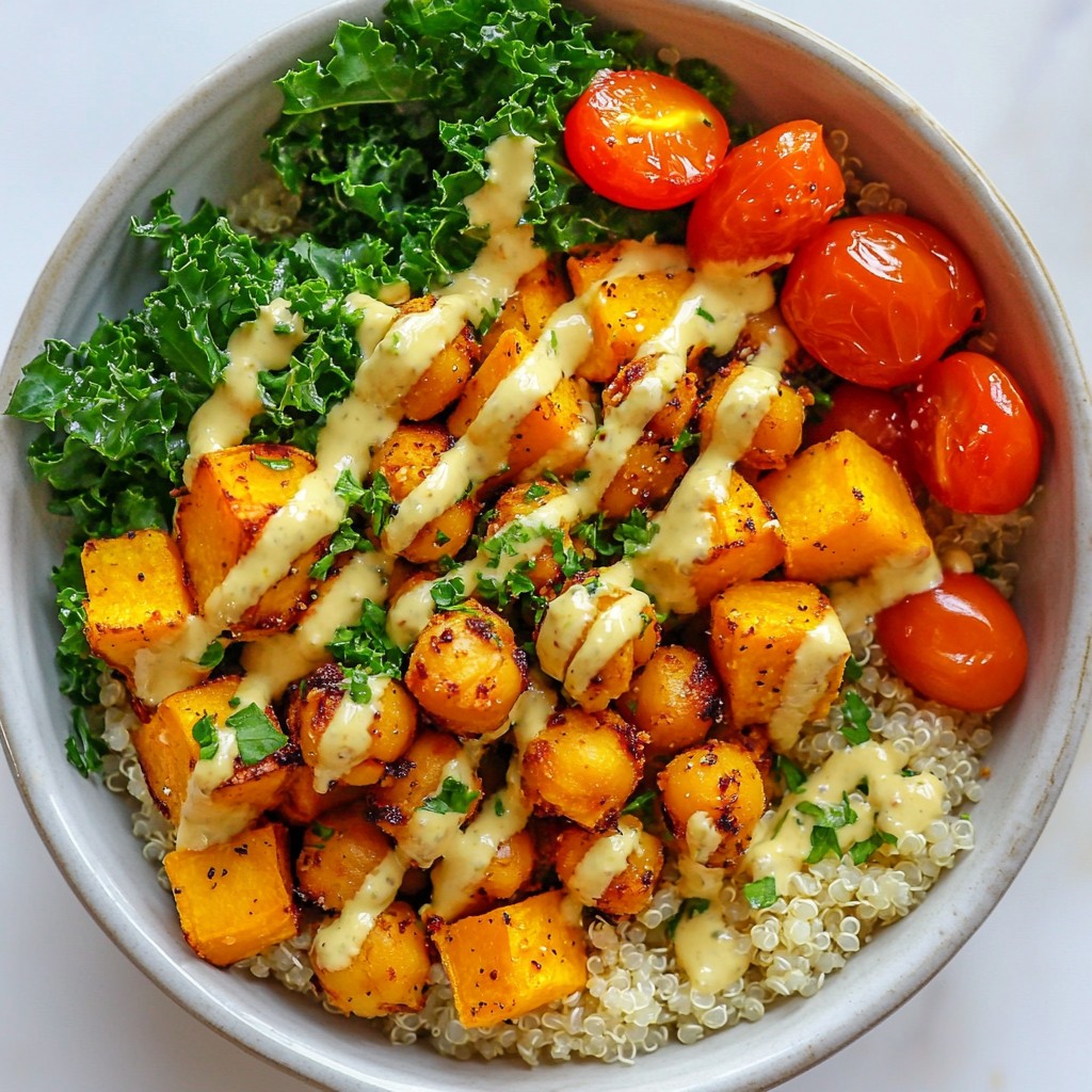 Hearty Sweet Potato Chickpea Buddha Bowl Recipe