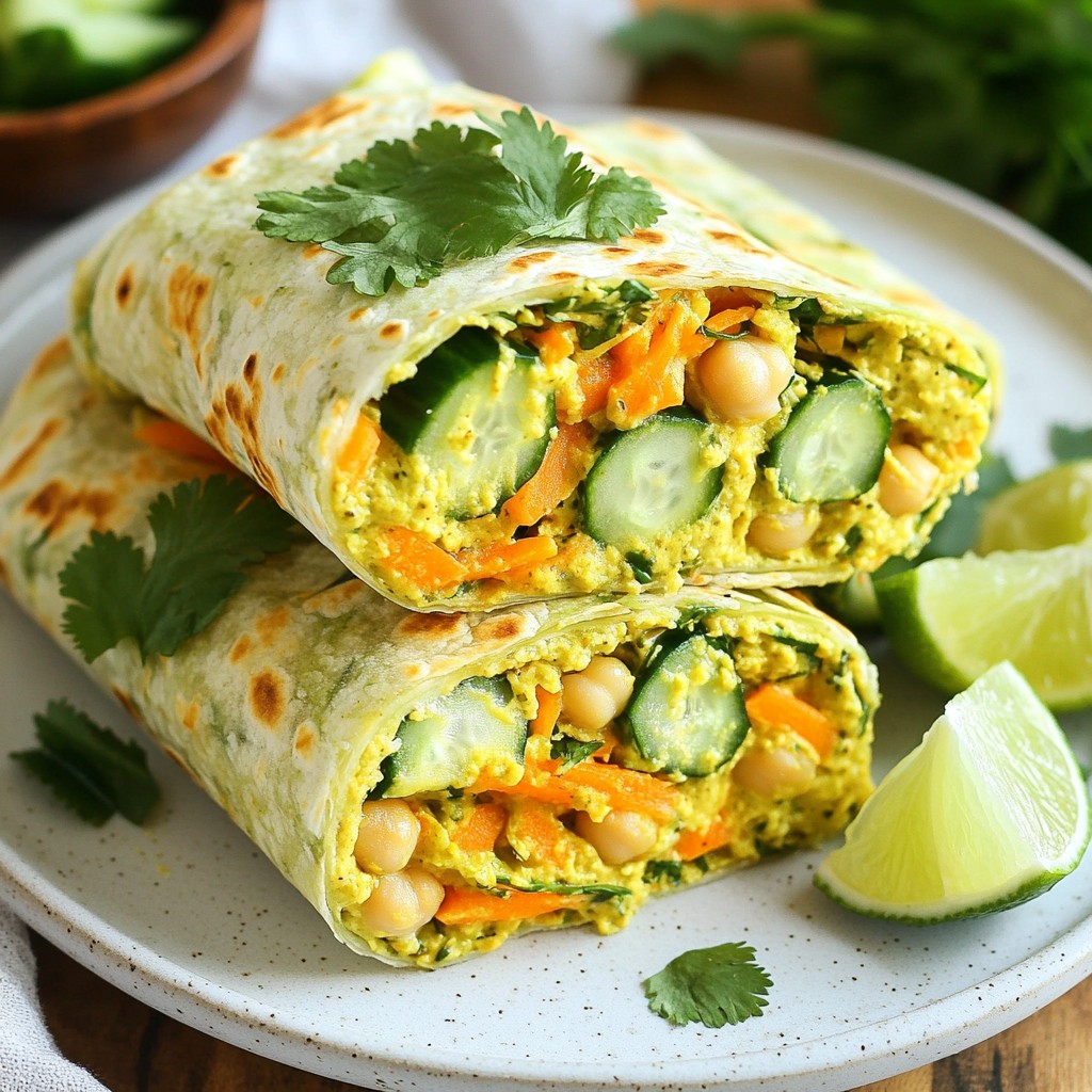 Coconut Curry Chickpea Wraps Bold and Flavorful Meal