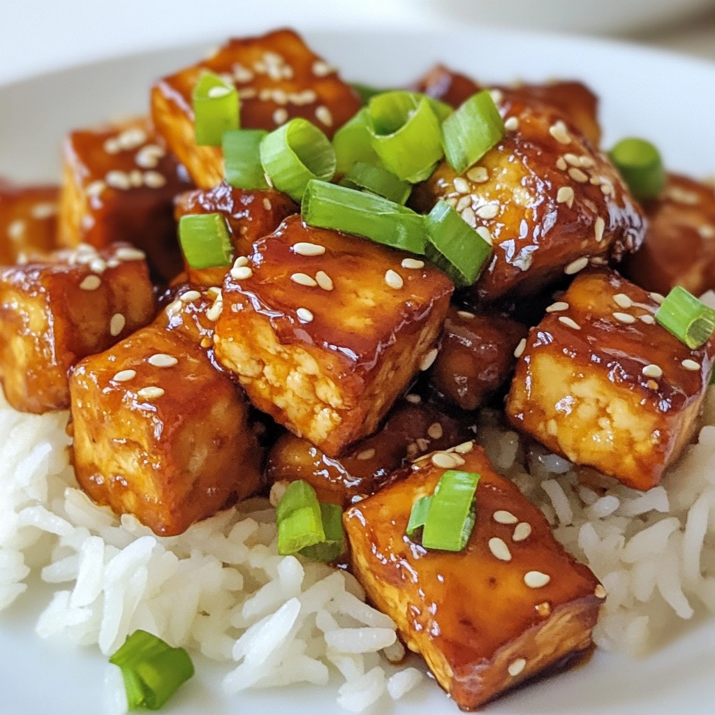 Honey Garlic Glazed Tofu Simple and Flavorful Dish