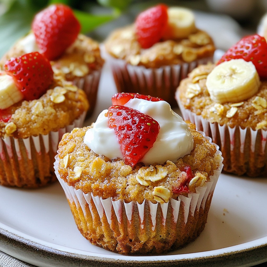 Strawberry Banana Oat Muffins Nutritious Snack Delight