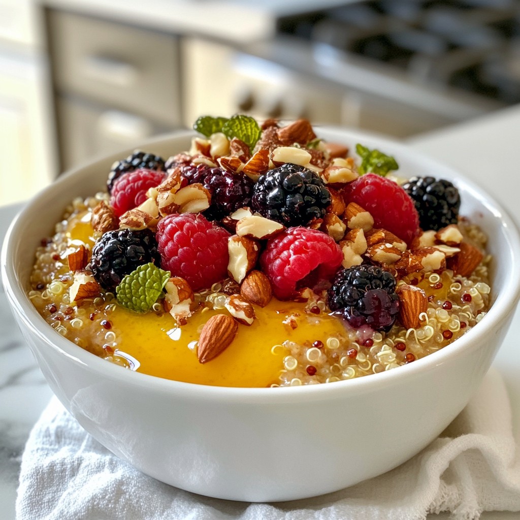 Fluffy Wholesome Foods Quinoa Breakfast Porridge Recipe