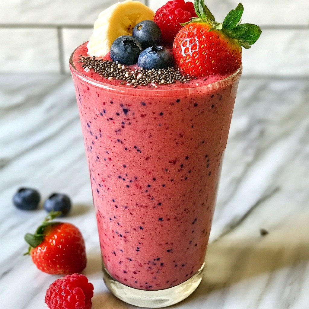 Berry Wholesome Foods Smoothie with Chia Seeds Boost