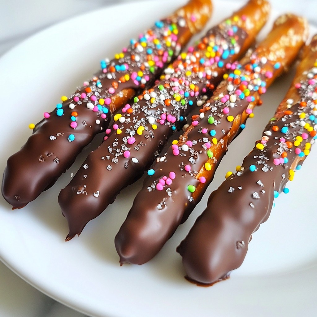 Chocolate Covered Pretzel Rods Tasty Treats Made Easy
