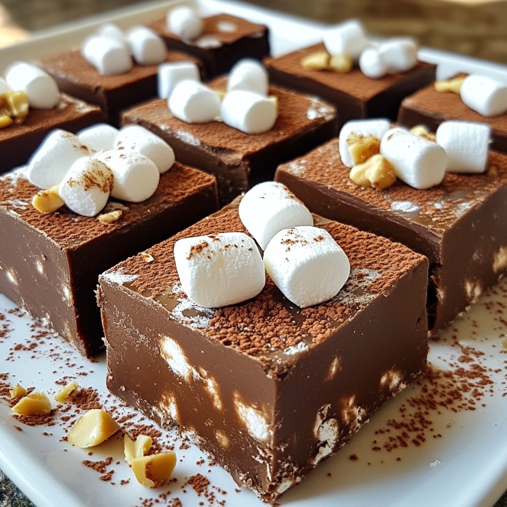 Chocolate Marshmallow Fudge Delightful Sweet Treat