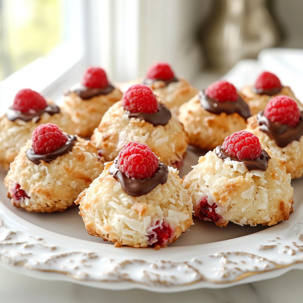 Raspberry Coconut Macaroons Simple and Delicious Treat