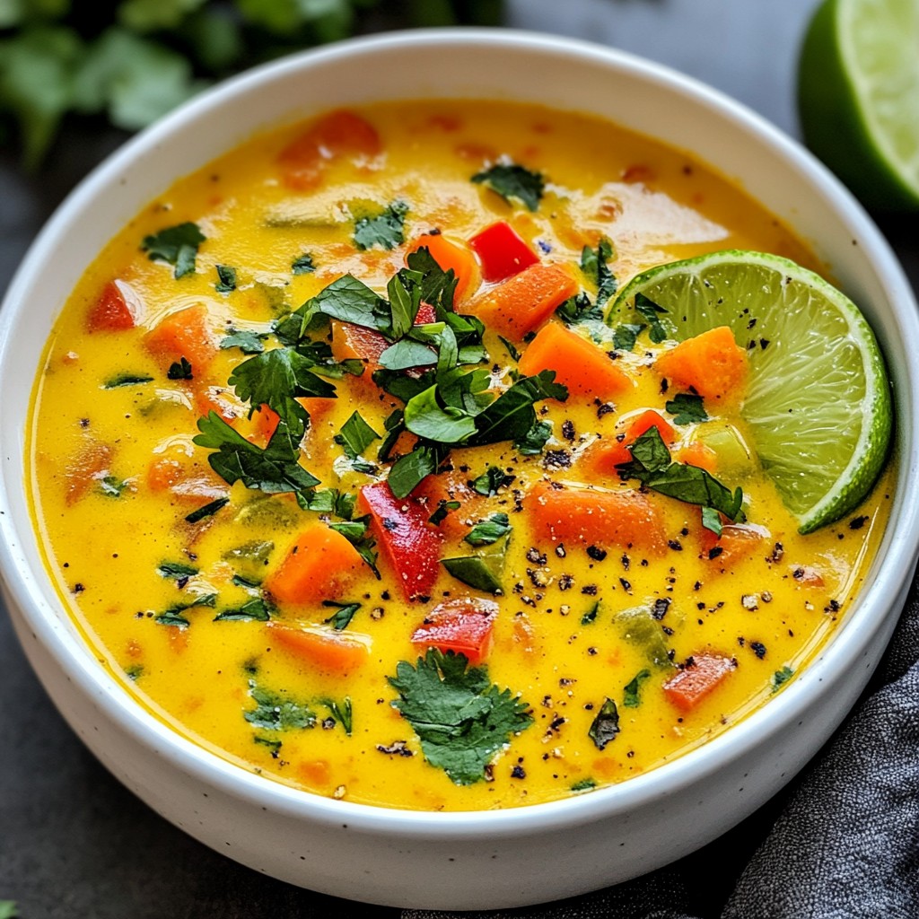 Vegan Coconut Lentil Soup Flavorful and Simple Meal