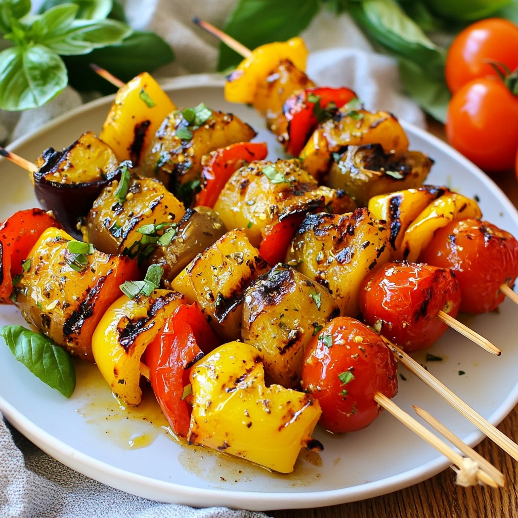 Smoky Healthy Recipes Grilled Eggplant Tomato Skewers