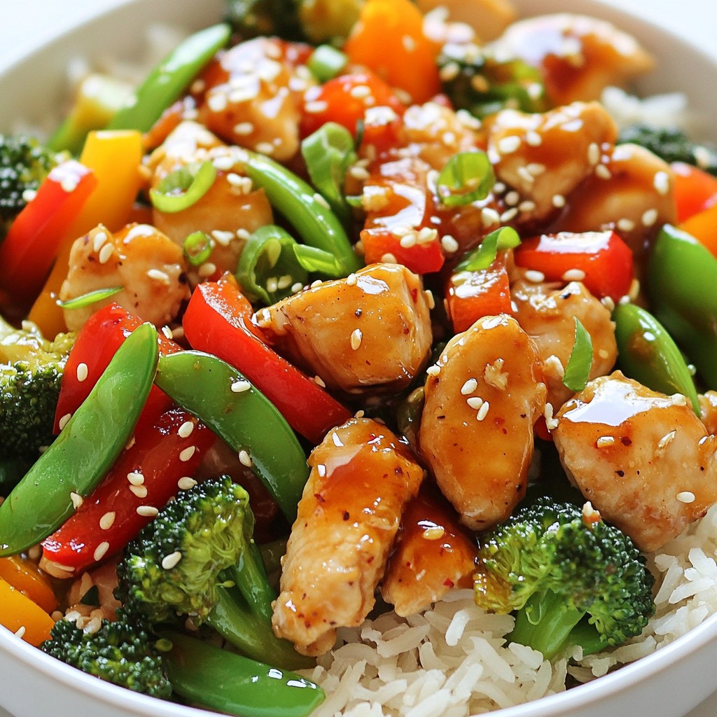 Spicy Healthy Recipes Chicken Stir Fry with Veggies