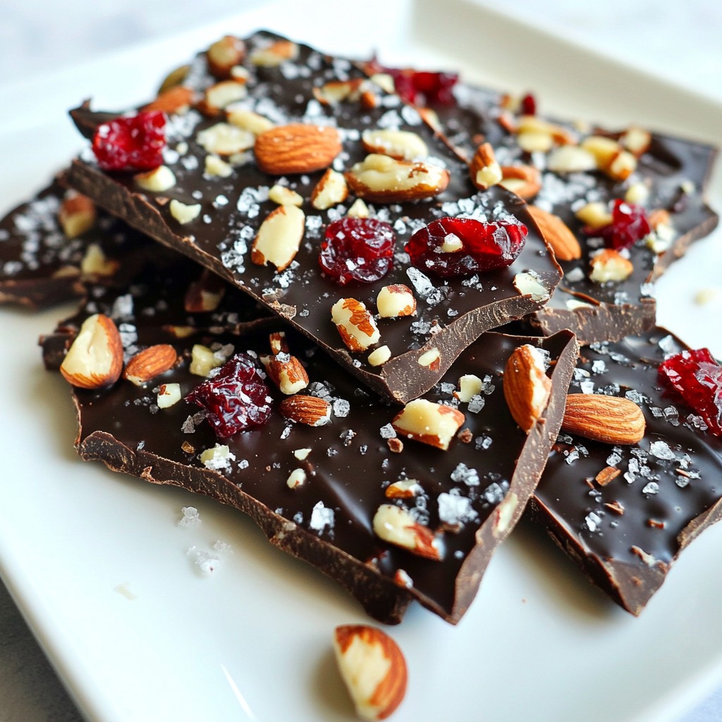 Dark Chocolate Sea Salt Bark Tasty Simple Treat