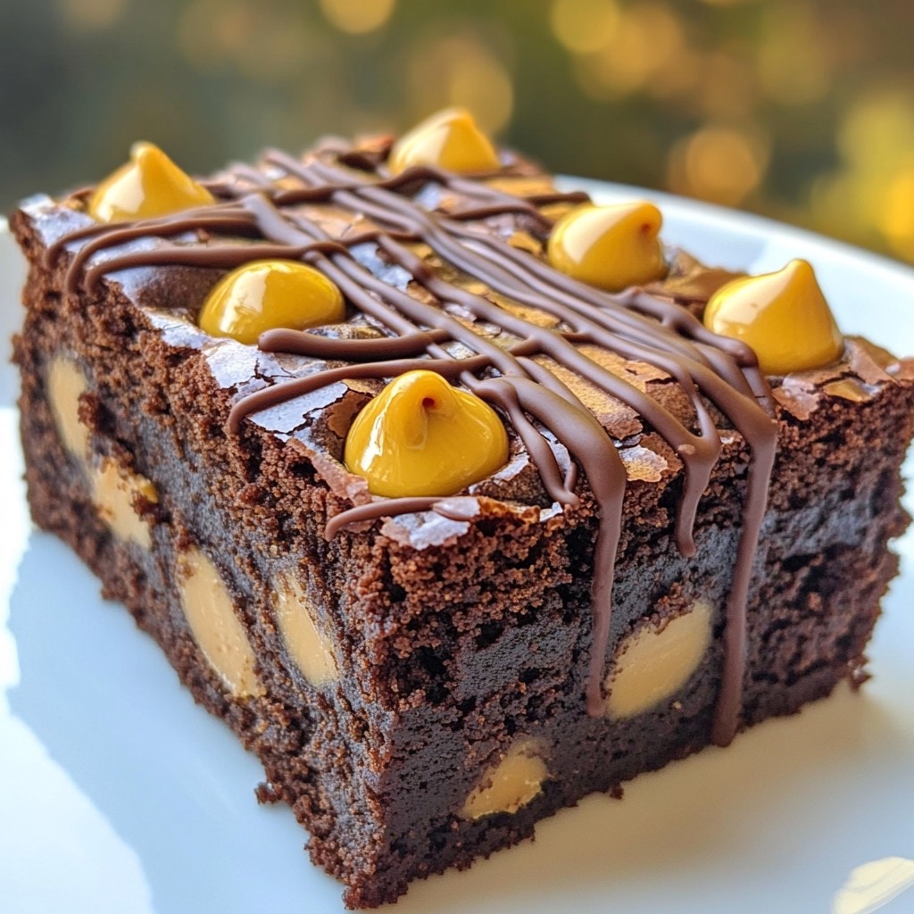 Peanut Butter Cup Brownies Delicious and Simple Treat