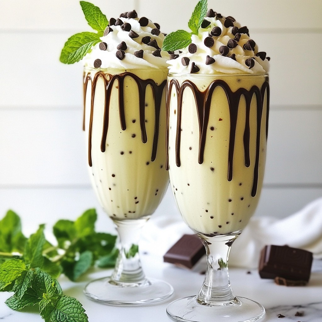 Mint Chocolate Chip Milkshake Irresistible and Creamy