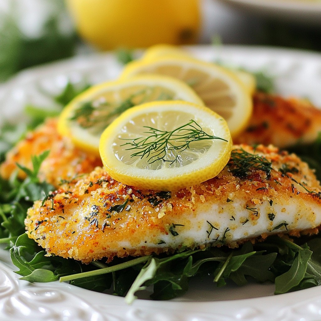 Crispy Clean Eating Lemon Herb Tilapia Delight