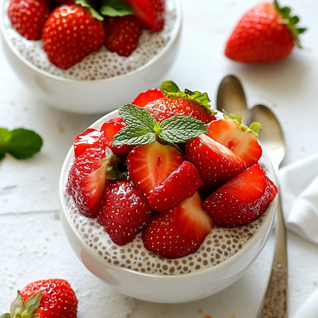 Strawberry Coconut Chia Pudding Simple and Delicious Recipe
