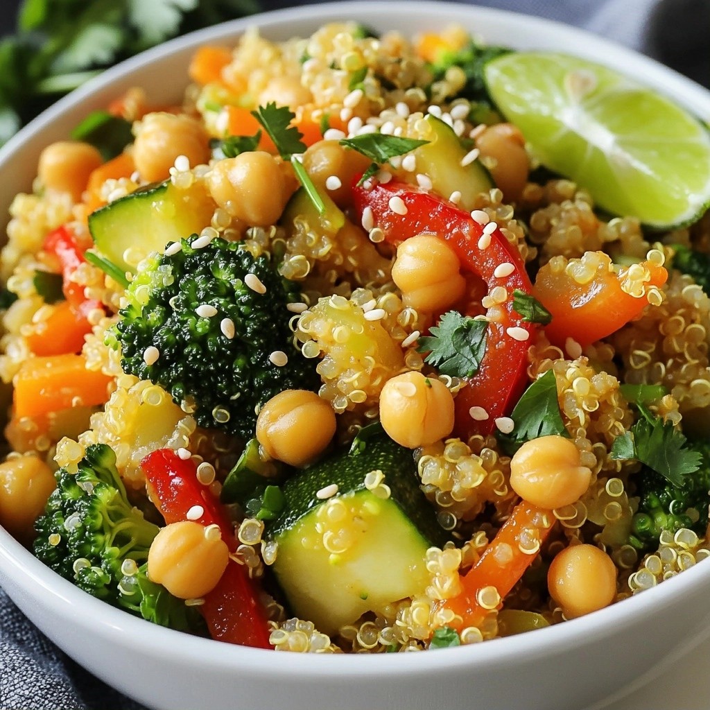 Hearty Healthy Recipes Chickpea and Quinoa Stir Fry