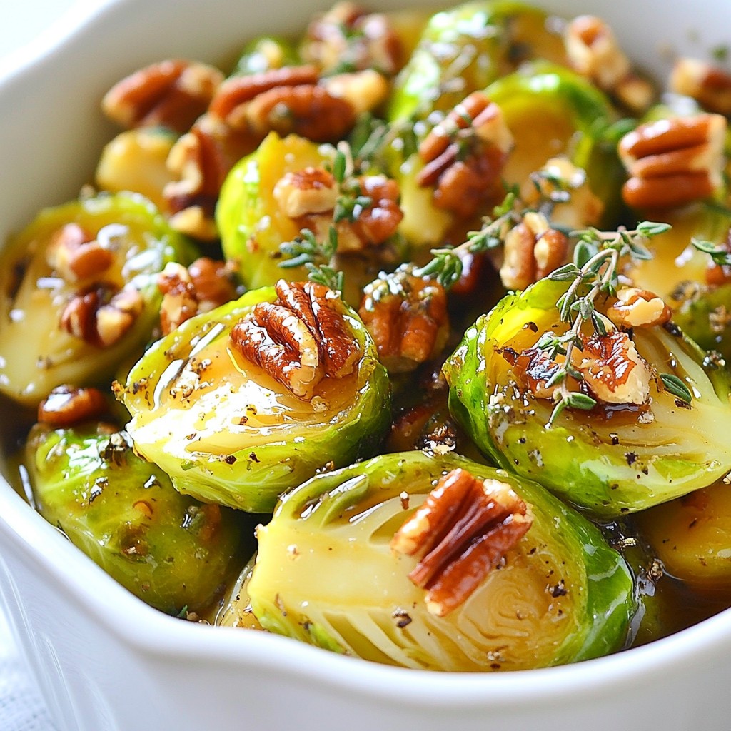 Maple Glazed Brussels Sprouts Simple and Tasty Dish
