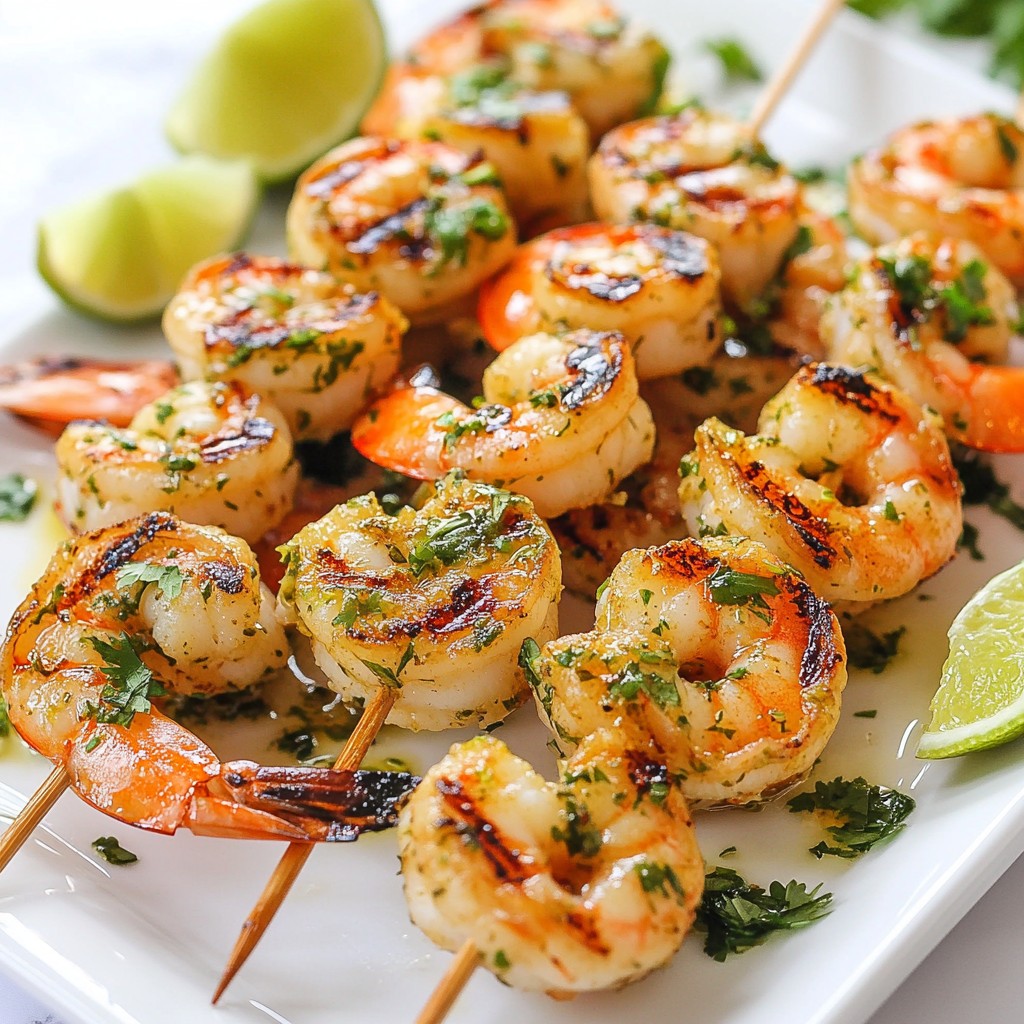 Cilantro Lime Shrimp Skewers Fresh and Flavorful Meal