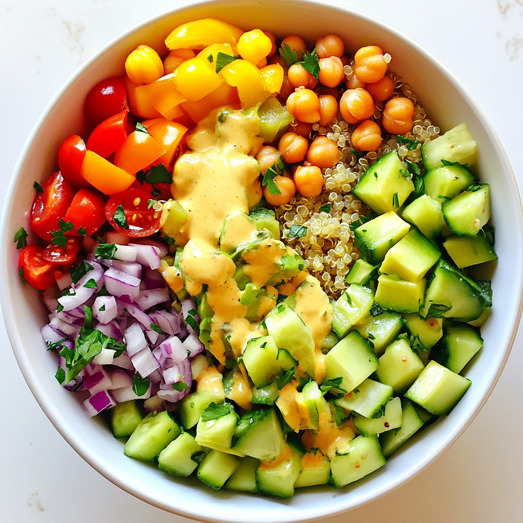 Satisfying Chickpea Salad Bowl with Wholesome Foods