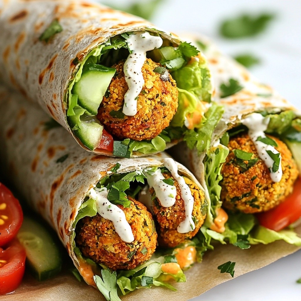 Crispy Nutritious Meals Baked Falafel Wraps Delight