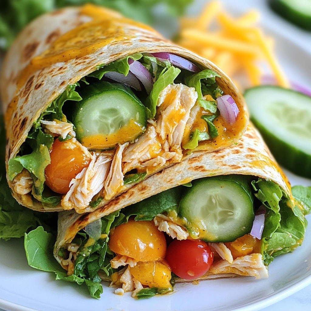 Honey Mustard Chicken Wraps Flavorful and Easy Meal