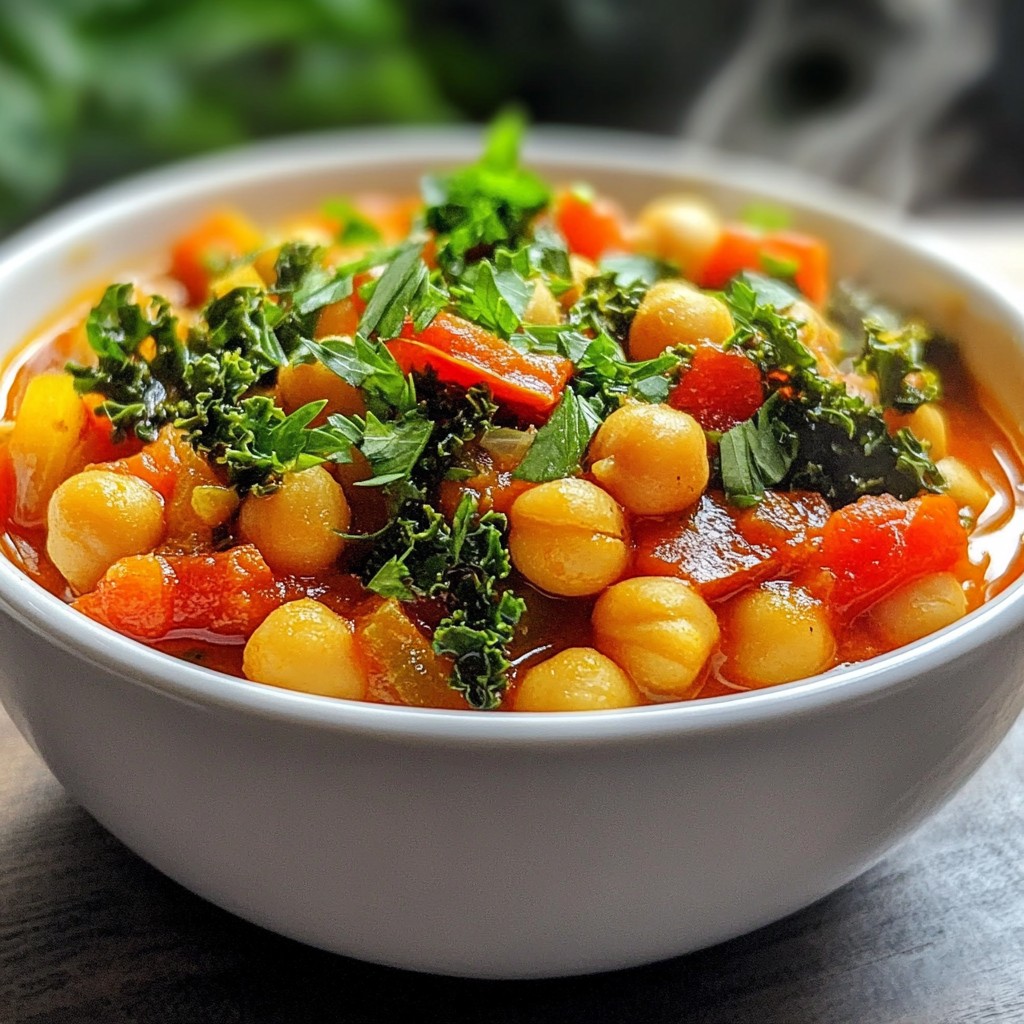 Fiery Harissa Chickpea Stew Bold and Flavorful Delight