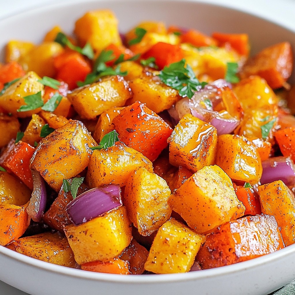 Maple Cinnamon Sweet Potato Hash Delightful Recipe