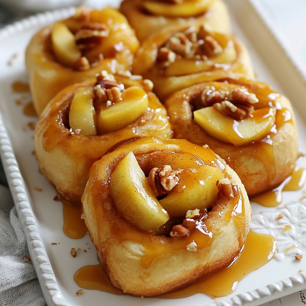 Caramel Apple Cinnamon Rolls Irresistible Sweet Treat