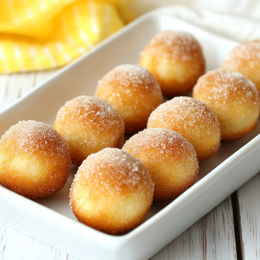 Cinnamon Sugar Baked Donut Holes Simple and Sweet Treat