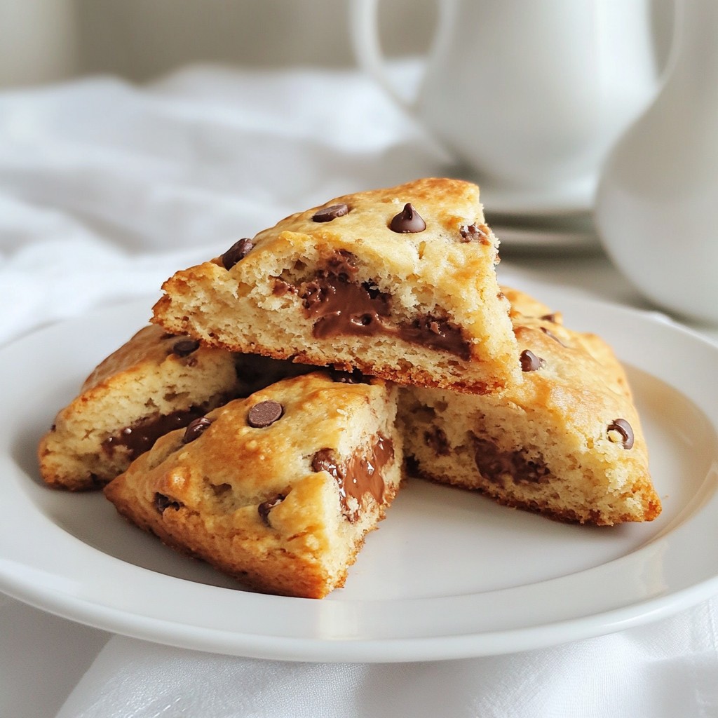 Nutella Chocolate Chip Scones Irresistible and Easy Recipe