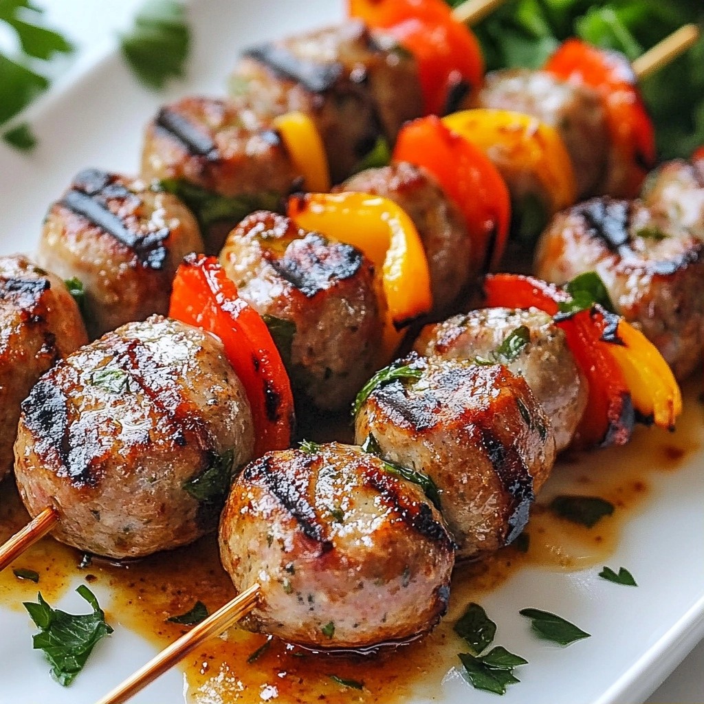 Savory Clean Eating Grilled Turkey Sausage Skewers