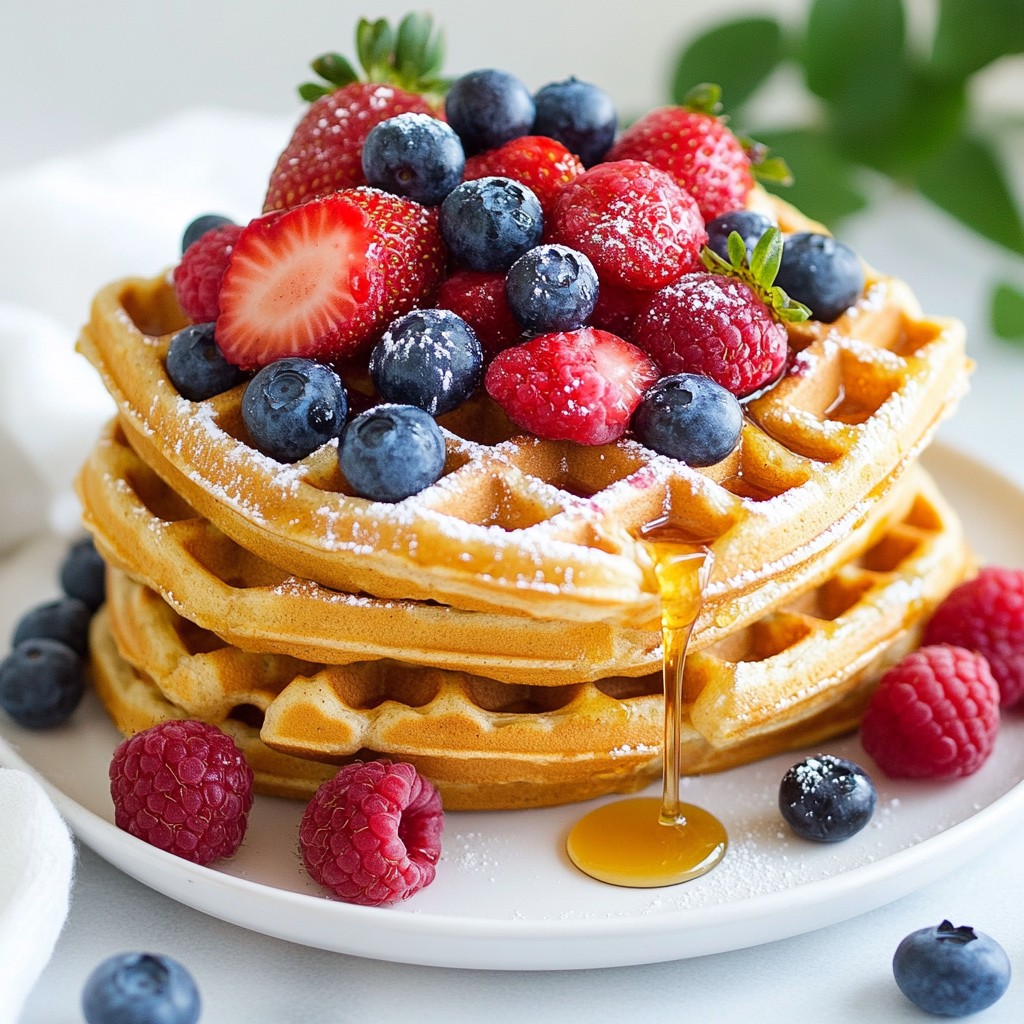 Crispy Nutritious Meals Whole Wheat Waffle Delight
