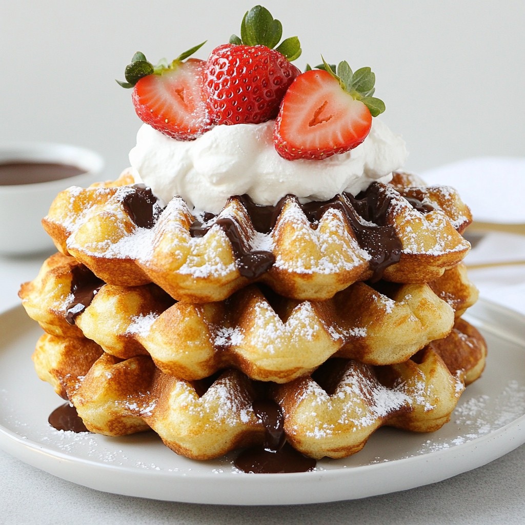 Cinnamon Sugar Churro Waffles Irresistible Breakfast Treat