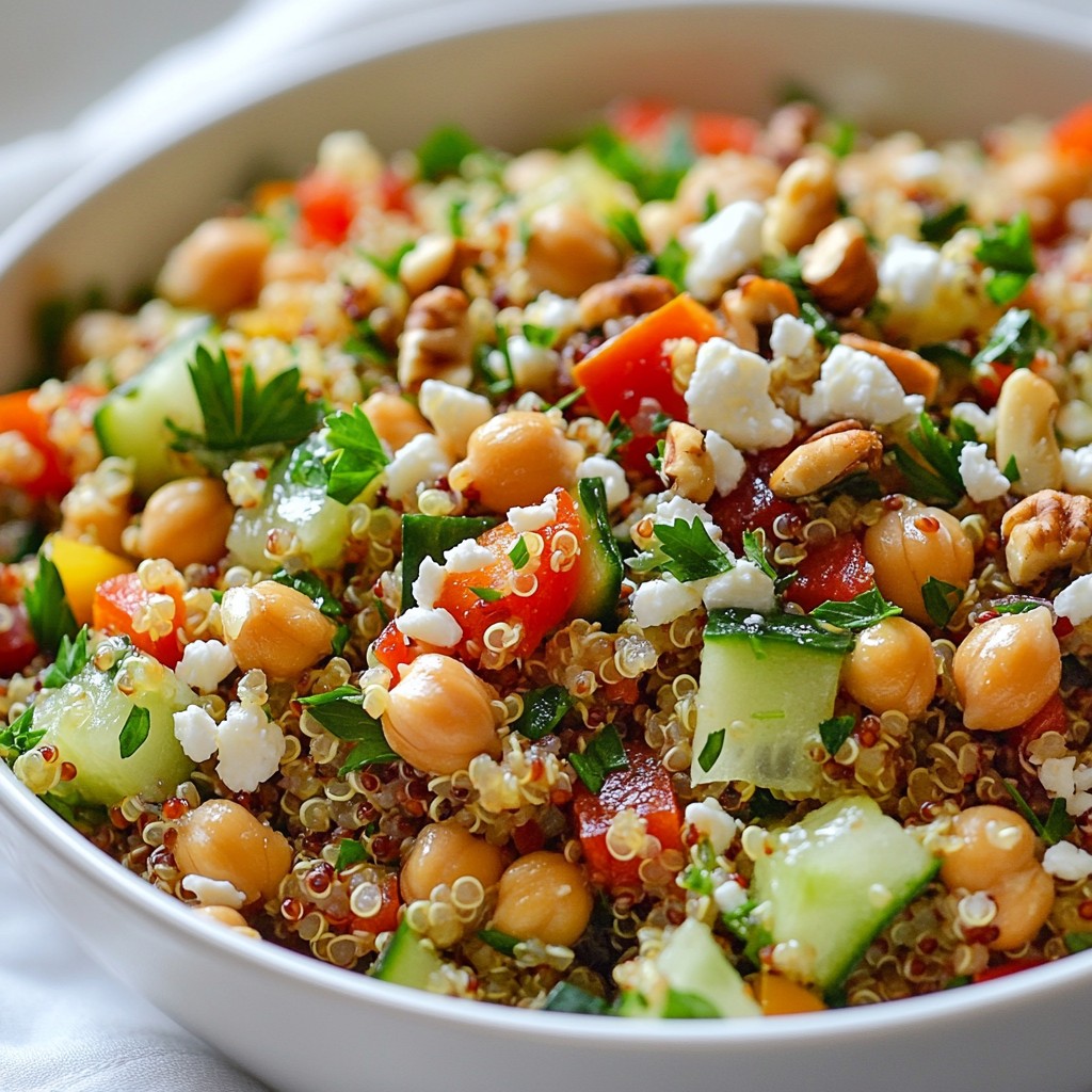 Nutty Quinoa Salad with Wholesome Foods Chickpeas