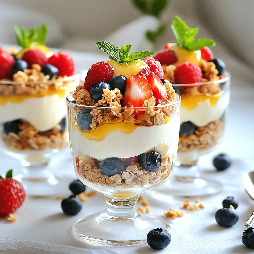 Greek Yogurt Berry Parfaits Delightful and Nutritious