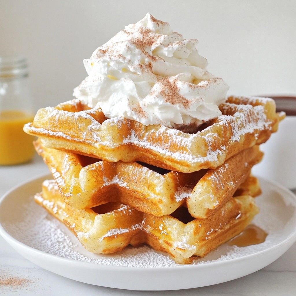 Cinnamon Sugar Churro Waffles Irresistible Morning Delight
