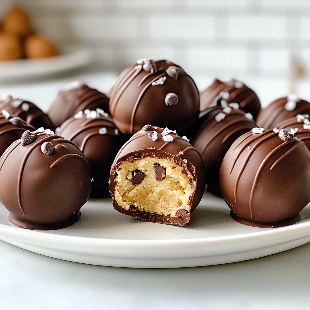 Chocolate Chip Cookie Dough Truffles Easy and Fun Treat
