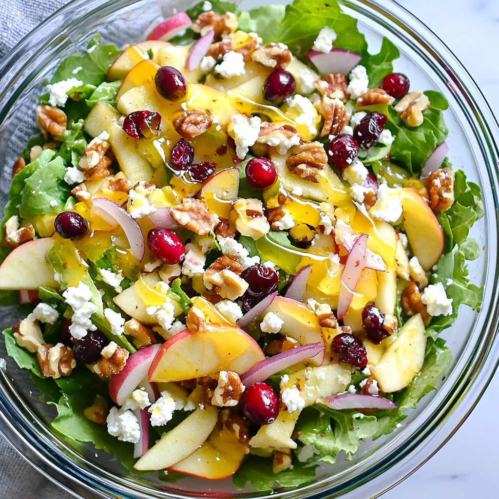 Apple Cranberry Walnut Salad Flavorful and Healthy Dish